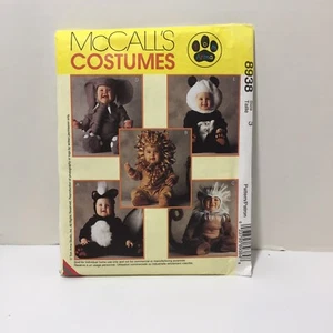 McCall's 8938 Talla 3 Niños Pequeños Disfraces León Mono Elefante Panda Skunk - Imagen 1 de 3