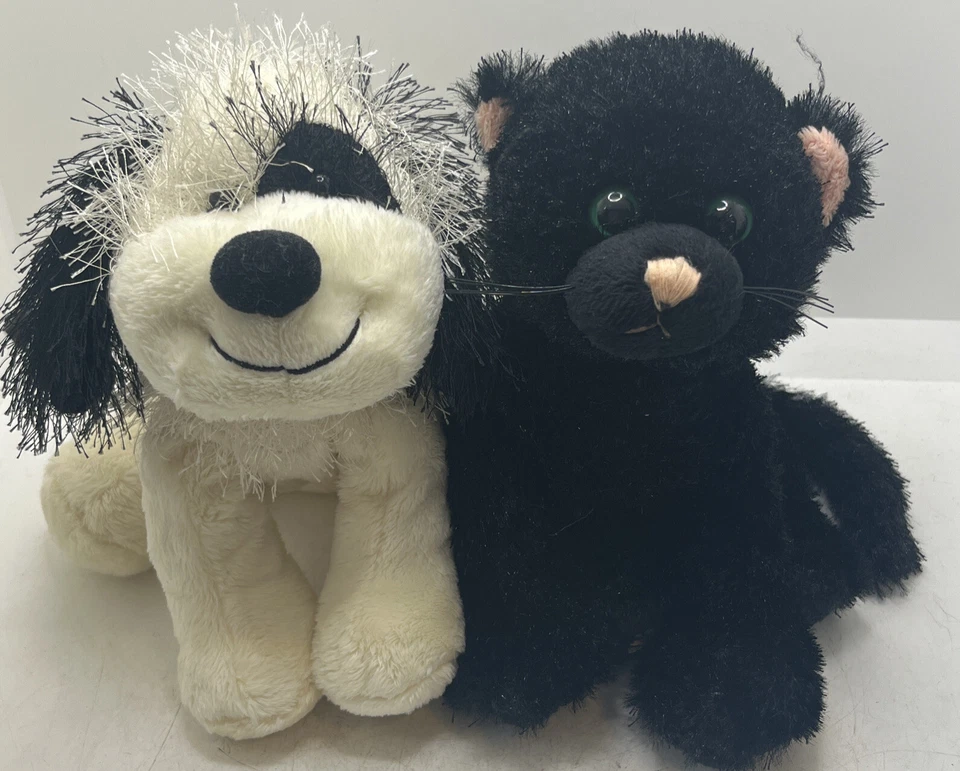 Ganz Webkinz Cheeky Dog/Black Cat Plush Stuffed Animals HM192/HM135 No Codes EUC - Image 1 of 4