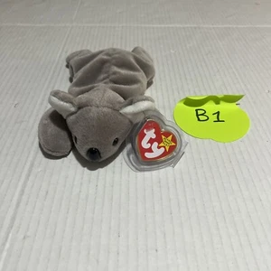 Ty Beanie Baby Mel Koala Gray Kids Toy Stuffed Animal January 1996 Retired New - Picture 1 of 6