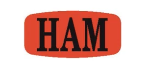 1000 each per roll Ham LABELS STICKERS food store decals - Picture 1 of 2