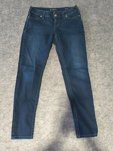Silver Jeans Suki Mid Super Skinny Dark Wash Denim Jeans Damen Gr. 30/31 - Bild 1 von 10