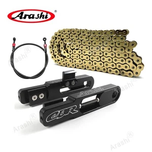 For Honda CBR600RR 2013-2017 Swingarm Extensions + Brake Hose + O-Ring Chain - Picture 1 of 10
