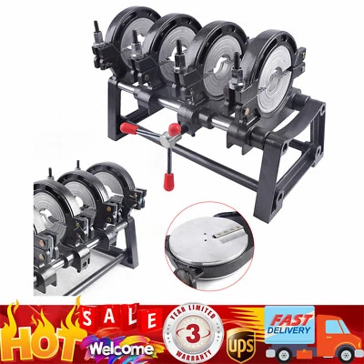 Manual Piping Pipe Fusion Welder 4 Clamps HDPE PP PE Butt Fusion Welding Machine - Image 1 of 4