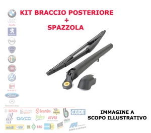 KIT BRACCIO TERGICRISTALLO SPAZZOLA POSTERIORE FIAT 500 DAL 2007 FI0027KR - Foto 1 di 3
