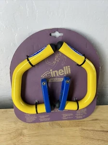 Cinelli spinaci handlebar extensions yellow Blue Bar Ends ! NOS - Picture 1 of 2