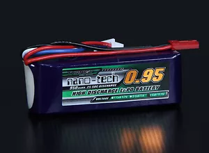 Turnigy Nano-Tech 950mAh 3S 11.1V 25C 50C Lipo Battery Pack Mini-JST 3D Pilots - Picture 1 of 1