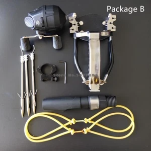 Schleuder Speer Stein HOCHLEISTUNG + Metallpfeile abnehmbare Rolle Jagd - Bild 1 von 5
