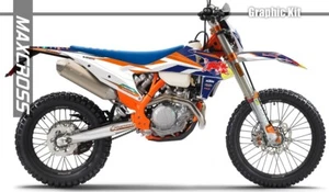 MAXCROSS GRAPHIC KIT FOR EXC XCW SX SXF Four stroke and two stroke MX ENDURO NH1 - Foto 1 di 2