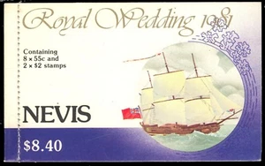 NEVIS 138ai - Prinz Charles und Lady Diana königliche Hochzeit "Booklet" (pb10759) - Bild 1 von 1