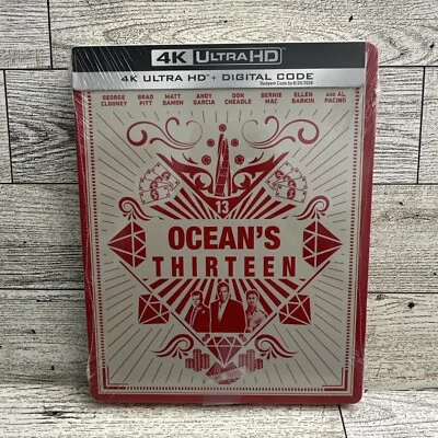 Ocean's Thirteen Limited Edition 4K  Steelbook New Ocean's 13 Sealed Ships FREE - Image 1 of 4