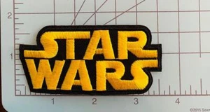 Ferro logo lettere d'oro Star Wars ferro su patch 3,5"" x 2,5"" - spedizione gratuita dagli Stati Uniti - Foto 1 di 2