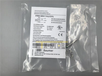 1PCS New BAUMER IFRN 08N17A3/S35L  Inductive  Sensor&Proximity Switch - Image 1 of 4