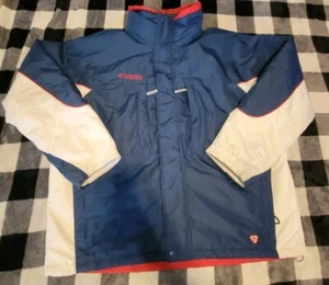 Columbia Jacket Mens XL Extra Large Blue Ski Interchange 90s Snowboard VTG - Picture 1 of 8