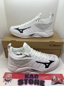 MIZUNO Volleyball Shoes WAVE DIMENSION V1GA2240 White Black JAPAN oki③ - Picture 1 of 7