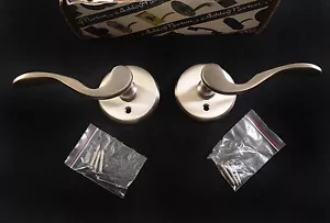 Nickel Dummy Lever Handle Set Ashley Norton Design BB2000.40 Pair R & L Hand - Picture 1 of 5