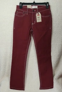 Levi's Youth 511 Slim-Fit Lightweight Jeans Maroon-Brown 12 regular 26x26 NWT - Picture 1 of 7