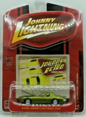 PONTIAC FIREBIRD 1972 '72 GREEN W/ SILVER MAG 1/64 JOHNNY LIGHTNING JOHNNY RETRO - Image 1 of 2