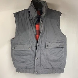 Vintage Hugo Valentino Weste Größe XL rot Büffel kariert wendbar bis grau gebraucht, in einwandfreiem Zustand - Bild 1 von 7