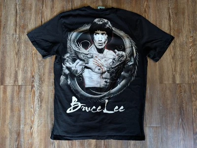 Camiseta Shoe Palace X Bruce Lee DOBLE DRAGÓN Negra GRANDE Logo Bordado  Foto 1 de 4