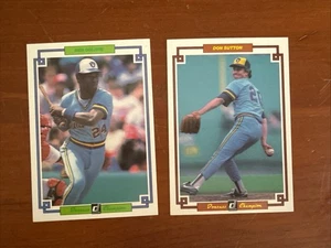 1984 Donruss Champion Baseball Card Lot Milwaukee Brewers Sutton  41, Oglivie 6￼ - Picture 1 of 2
