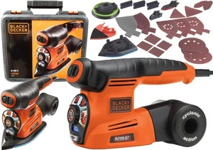 Black+Decker Multischleifer (4in1) 220W + Schleifblätter-Set + Zubehör KA280K-QS - Bild 1 von 12