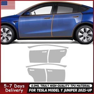 Película brillante de protección de pintura PPF precortada para puertas Tesla modelo Y enebro 2025 2026 - Imagen 1 de 19