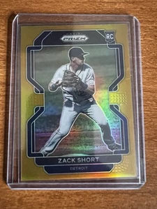 2022 Panini Prizm Tier II Zack Short #161 (RC) Gold 3/10 SSP Detroit Tigers - Bild 1 von 3
