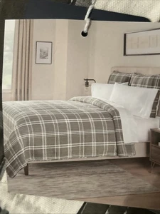 Brooks Brothers grün weiß kariert Full/Queen Baumwolle Slub Quilt Tagesdecke - Bild 1 von 5