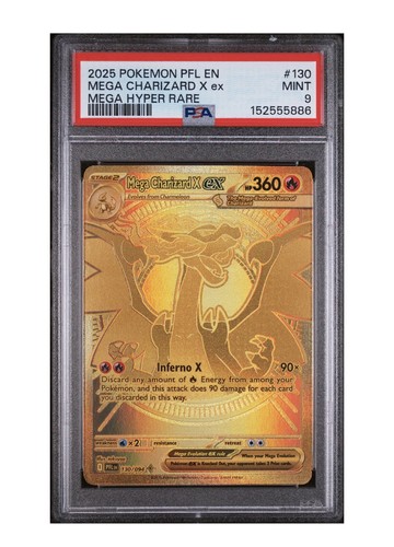 2025 POKEMON PFL SPECIAL ILLUSTRATION RARE #125 MEGA CHARIZARD X