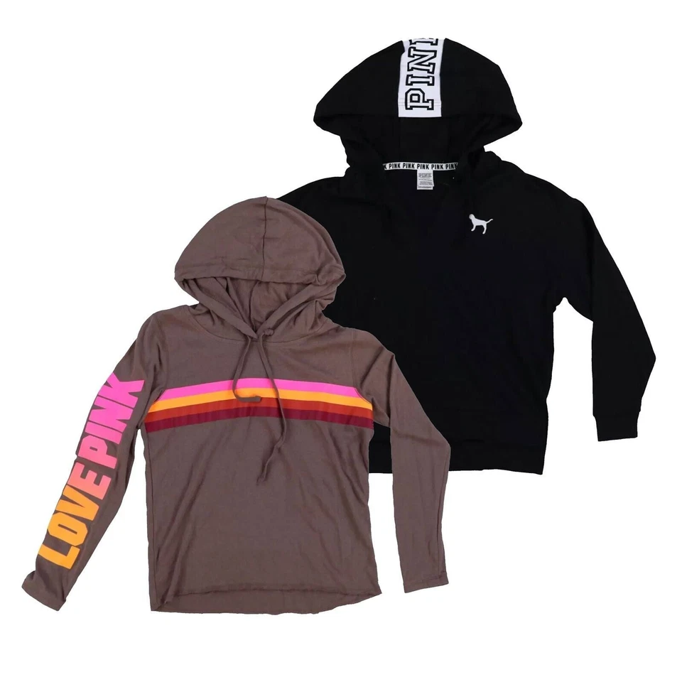 Victoria's Secret Rosa Sudadera con Capucha Pullover Sudadera con Capucha Prendas Exteriores Chaqueta Nuevo Foto 1 de 1