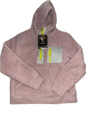 Sudadera con Capucha J.Crew Vintage Teddy Fleece Talla Pequeña Rosa Azul Verde Foto 1 de 4