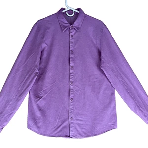 Lululemon Performance Stretch Men's Size L Dyed Ink Purple Vented Sport Shirt - Picture 1 of 18