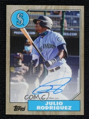 2022 Topps Industry Conference 1987 Design Julio Rodriguez #SA-JR Rookie Auto RC - Image 1 of 2