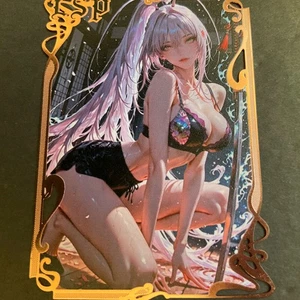 Goddess Story Gold METAL Card - Serial Number #/200! Anime Girl Jingliu Bikini - Picture 1 of 6