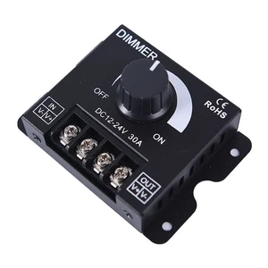 DC 12v/24v 30a led switch dimmer controller for led strip single color blac.t2~W - Picture 1 of 8