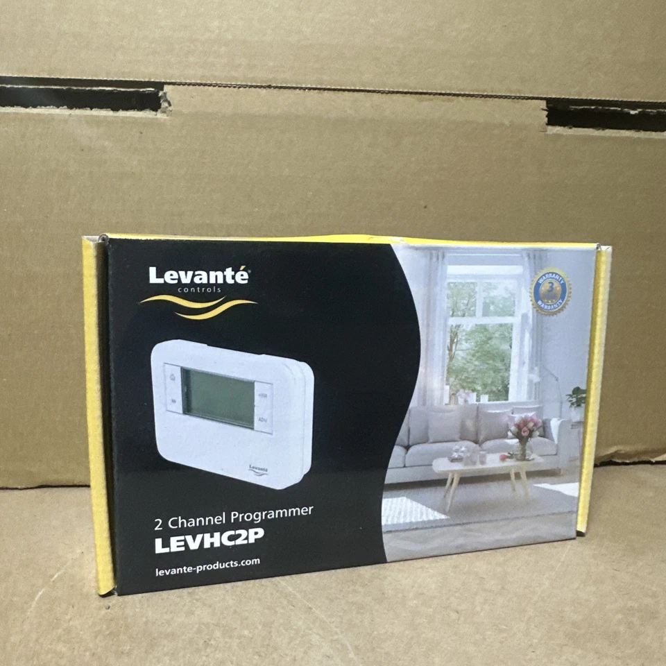 Levante LEVHC2P 2 Channel Multi Purpose Programmer White - NEW FREE DELIVERY - Image 1 of 1