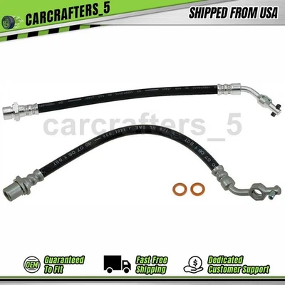 2 mangueras hidráulicas de freno exterior delanteras para Toyota Land Cruiser 1991 1992 4,0 L Foto 1 de 4