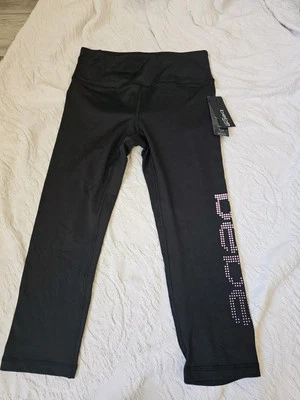 Bicicleta corta Bebe Sport para mujer mediana negra con logotipo de rayas arco iris control de humedad AM Foto 1 de 4