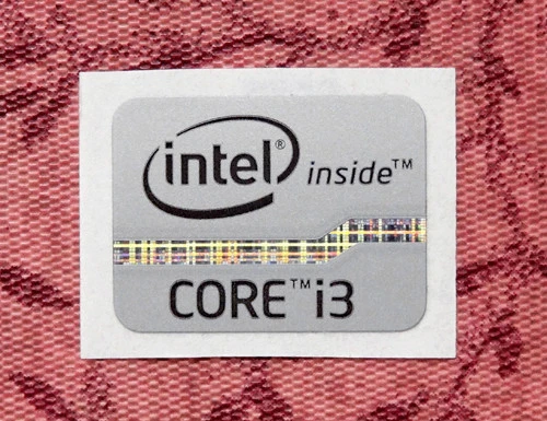 Intel Core i3 Inside Gray Silver Sticker 15.5 x 21mm 2012 Ivy Bridge Case Badge - Image 1 of 1