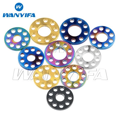 Wanyifa Titanium Washers M6 M8 M10 Grade 5 Anodized Color Drilled Hole Spacer