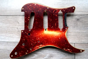 60's Fender Stratocaster pickguard Tortoise celluloid Nitrate 64 66 63 71 STRAT - Picture 1 of 12