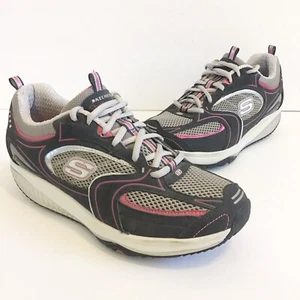 Skechers Shape Ups womens size 9 Navy Blue Pink Toning Walking - Picture 1 of 9