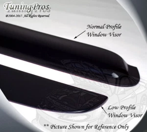 2013-17 Chevy Colorado Crew Cab Low Profile Out-Channel Visor Sun Guard 4pcs - Picture 1 of 3
