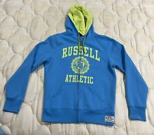 Mens Russell Athletic Blue Hoodie Top S Small