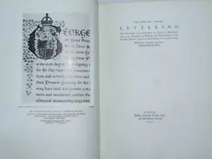 Lettering by Graily Hewitt, 1930 1st Limited edition, 403 Illustrations - Foto 1 di 12