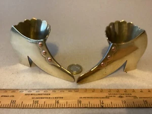 PAAR ANTIKE MESSING SCHUHAUSLAUFHALTER Messing Schuhauslaufhalter - Bild 1 von 6