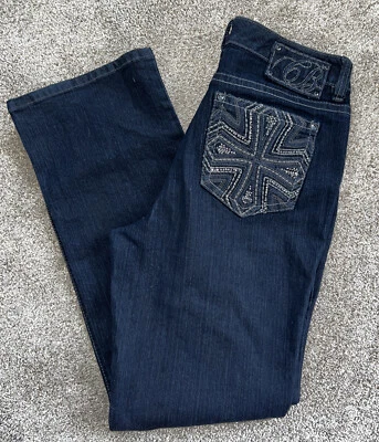 Code Blue Annette Boot Cut Jeans Dark Blue Size 10 - Image 1 of 4