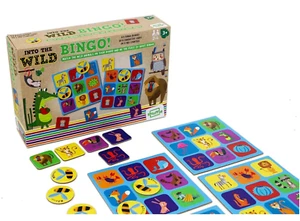 Into the Wild Kids BINGO Match Animals On Your Board And Be First to Shout Bingo - Picture 1 of 6