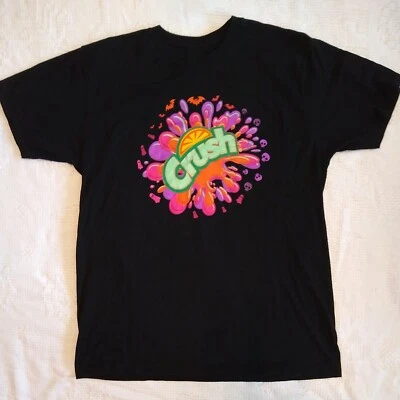 Halloween Tshirt NWOT RARE Orange Grape Strawberry Crush Blacklight Glow Size L - Image 1 of 4