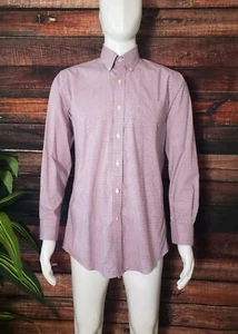 Lauren Ralph Lauren Shirt 15.5 32/33 Slim Non Iron Pink Green Button Up Mens - Picture 1 of 8